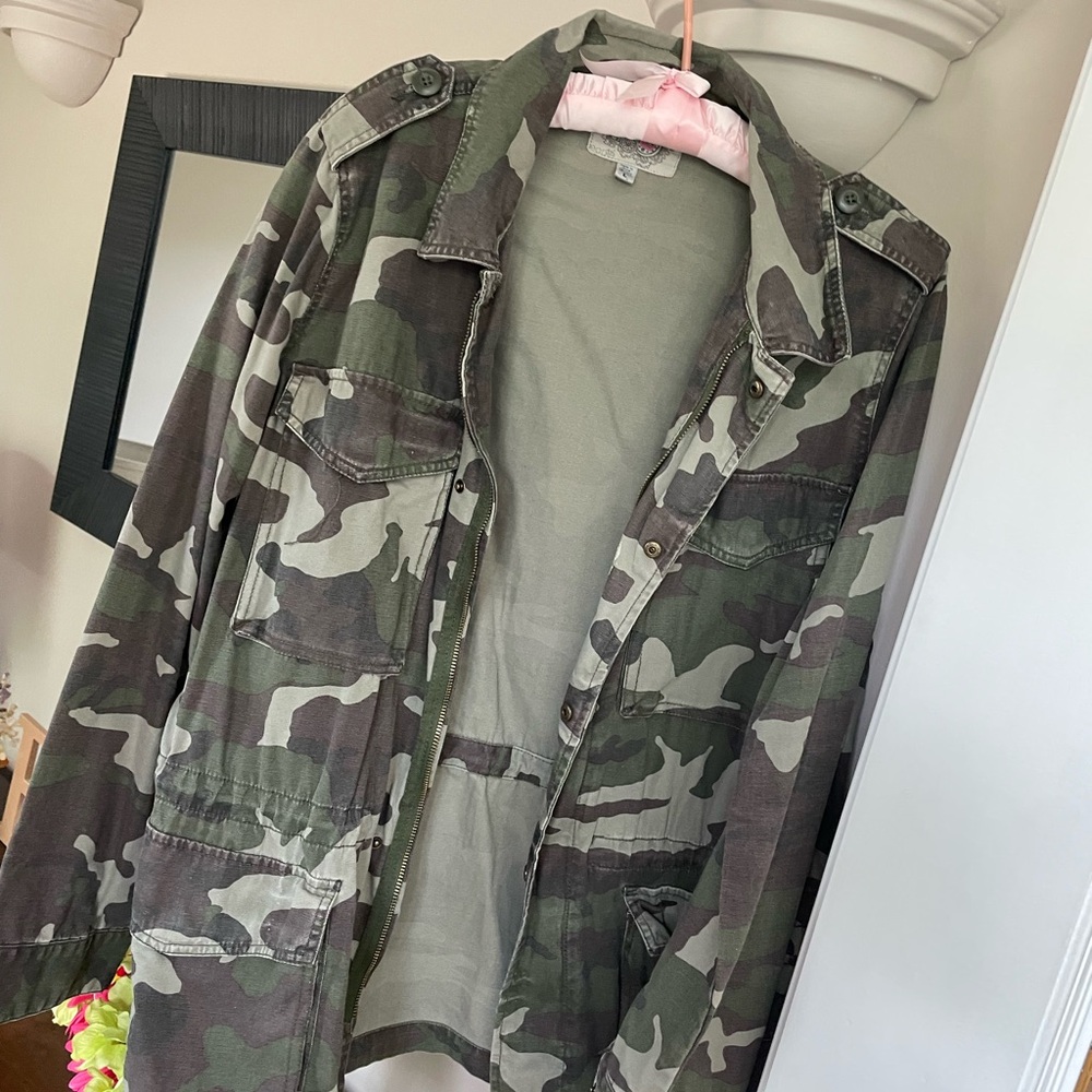 Ecote Camouflage Jacket - Green and Brown